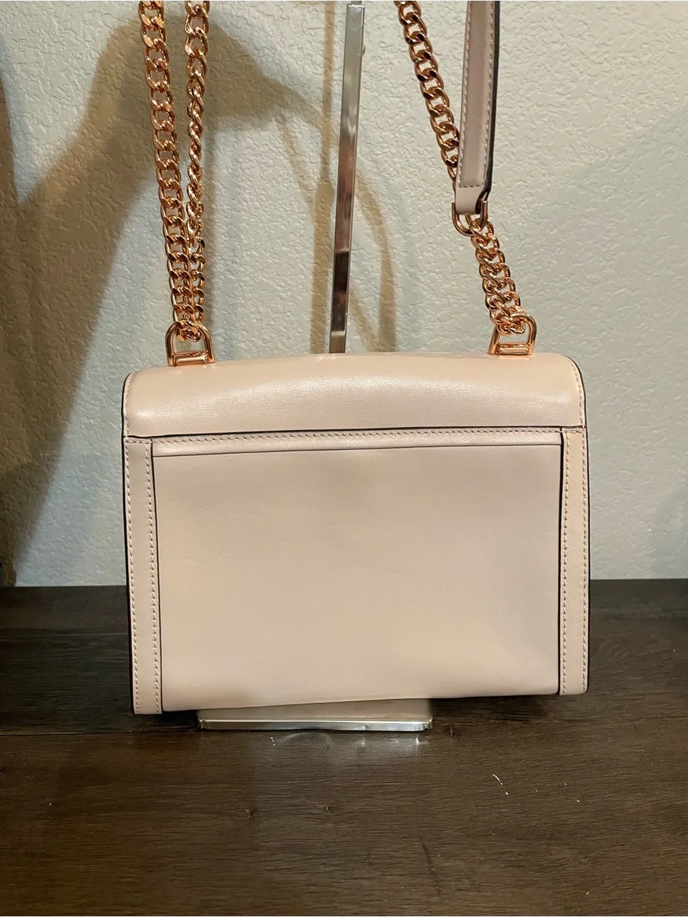 Michael Kors Blush Pink Studded Leather Crossbody - Picture 4 of 7